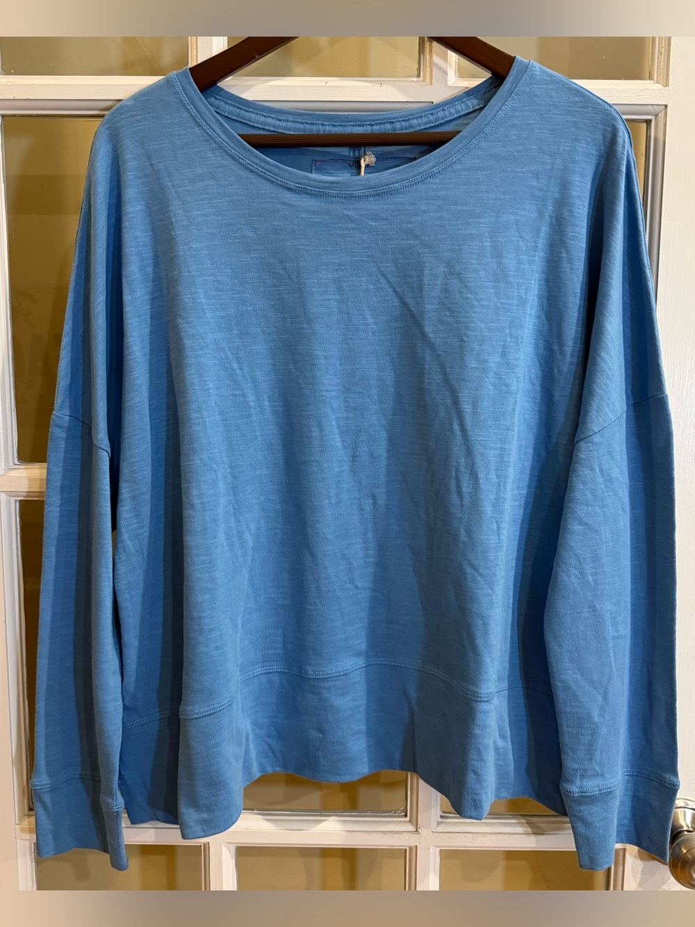 Mersea One Size Slub Cotton
Tee Top Oversized Boxy Beachy
Blue Lagenlook NWT